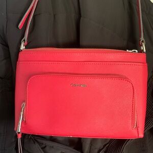 Calvin Klein Vibrant Red Crossbody Bag